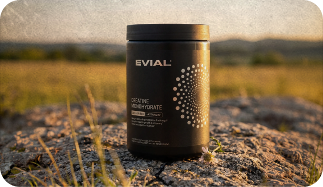 EVIAL container outdoors in natural landscape